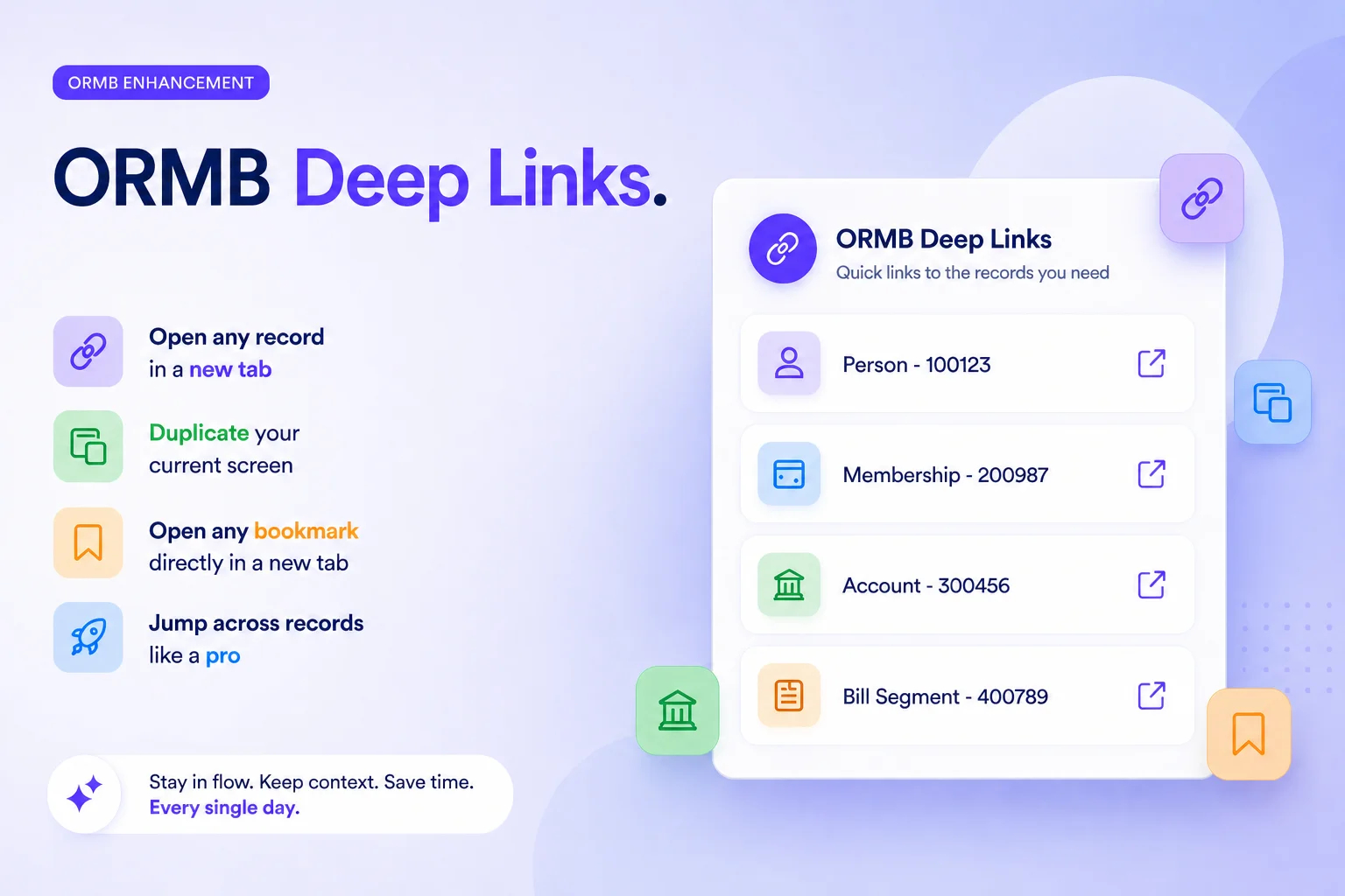 ORMB Deep Links